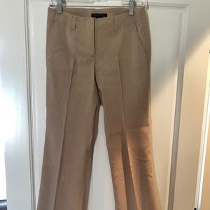 Theory beige wide leg pants